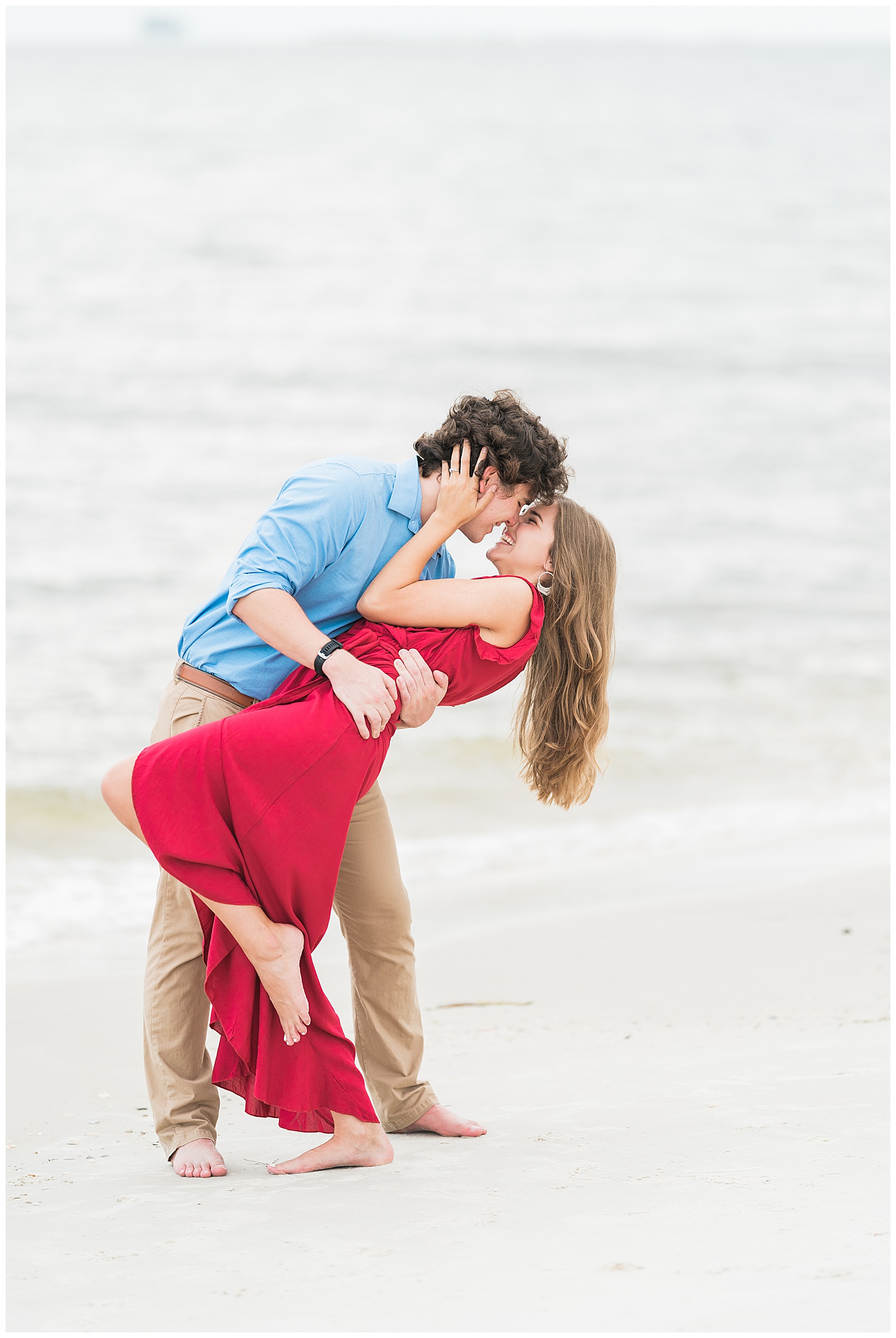 Engagement photos at the beach